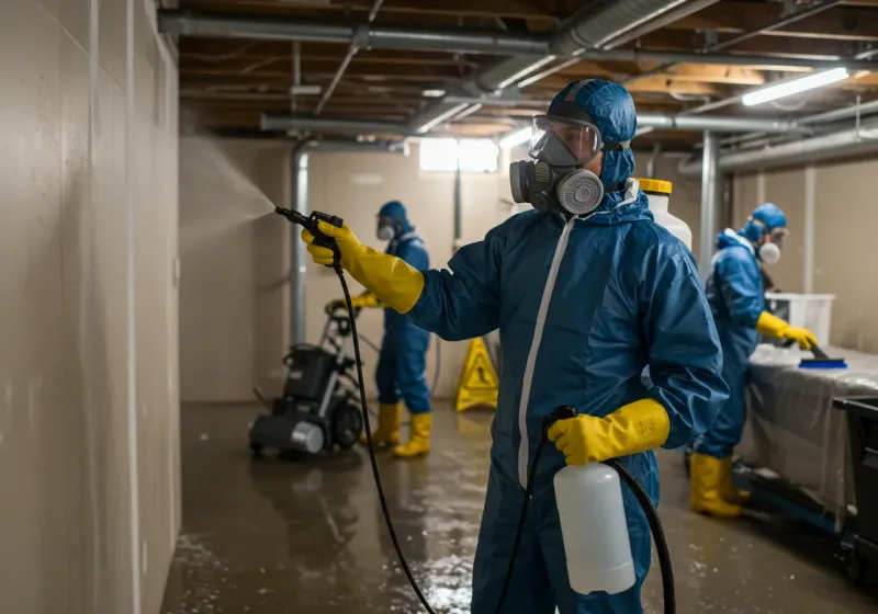 Basement Sanitization and Antimicrobial Treatment process in Enfield, NC